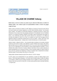 VILLAGE DE CHARME Valberg