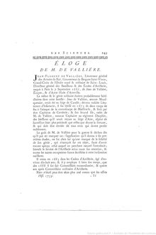 Jean Florent de VALLIÈRE septembre janvier par Grandjean de Fouchy