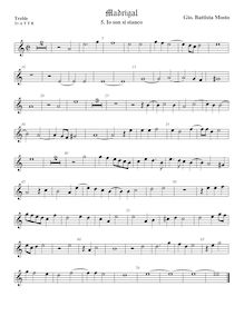 Partition viole de gambe aigue, Madrigali a 5 voci, Libro 2, Mosto, Giovanni Battista