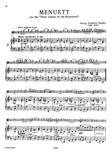 Partition complète,  de Pièces pour le Clavecin, Handel, George Frideric par George Frideric Handel
