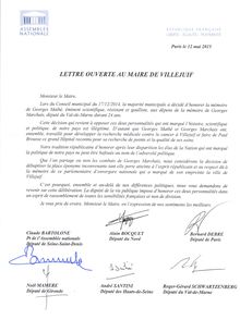 Parvis Georges Marchais : lettre ouverte au maire de Villejuif 