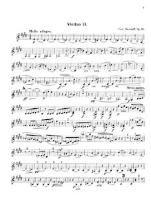 Partition violon 2, corde Sextet, Davydov, Karl