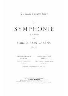 Partition complète (Split pour Printing), Symphony No.3, Op.78