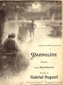 Partition couverture couleur, Mandoline, Dupont, Gabriel