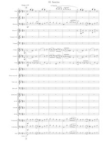 Partition 8/10 Sanctus, Misa a Santa Cecilia, Misa a Santa Cecilia, para solistas, coro y orquesta