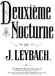 Partition complète, Nocturne No.2, Op.4, Leybach, Ignace Xavier Joseph