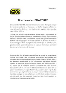 Nom de code : SMART RRS
