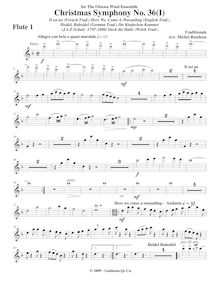 Partition flûte 1, Symphony No.36  Christmas Symphony , F major
