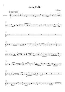 Partition violons II,  pour 3 hautbois et cordes en F major, F major