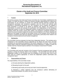 Audit Committee Charter CLEAN  09-07-06 