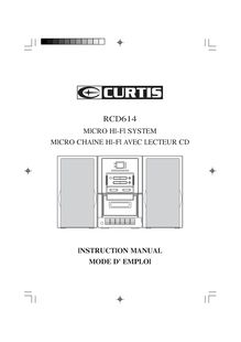 Notice Home Theater CURTIS  RCD614