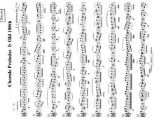 Partition violon  , partie, 3 choral préludes, Various, Robertson, Ernest John