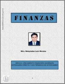 MÉXICO: CRECIMIENTO FINANCIERO, INVERSIÓN EXTRANJERA DIRECTA Y SUS TÉRMINOS DE INTERCAMBIO