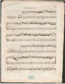 Partition trompette 1 (en E♭), Concertino pour clarinette et orchestre, Op.27