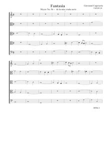 Partition complète (Tr A T T B), Fantasia pour 5 violes de gambe, RC 49