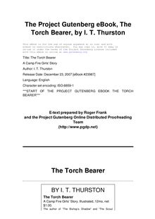 The Torch Bearer - A Camp Fire Girls  Story