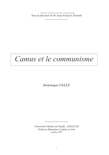 Camus et le communisme