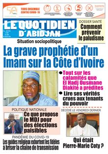 Le Quotidien d’Abidjan n°2887 - Du lundi 20 juillet 2020
