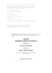 Seven Graded Sunday Schools - A Series of Practical Papers