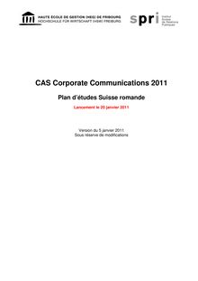 CAS Corporate Communications 2011