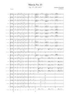 Partition complète (moderne orchestration), Marcia No.13, Op.171