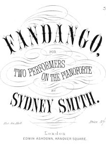 Partition complète, Fandango en D-flat major, Op.34, D♭ major, Smith, Sydney par Sydney Smith
