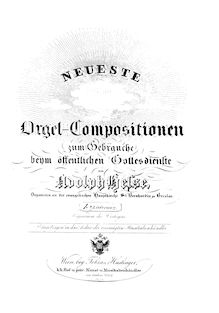 Partition complète, Orgel-Vorspiele, Op.32, Hesse, Adolf Friedrich