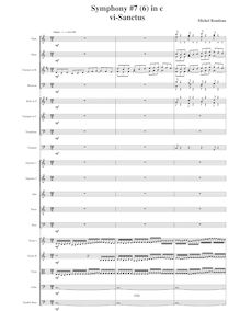 Partition , Sanctus, Symphony No.7  Requiem , C minor, Rondeau, Michel