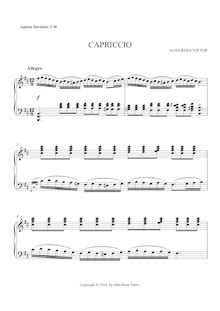 Partition complète, Capriccio, B minor, Viëtor, Alba Rosa