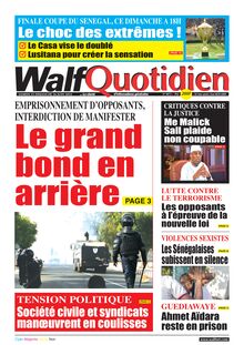 Walf Quotidien n°9075 - Du 25 au 26 juin 2022