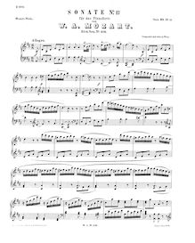 Partition complète, Piano Sonata No.18, Trumpet Sonata ; Hunt Sonata par Wolfgang Amadeus Mozart