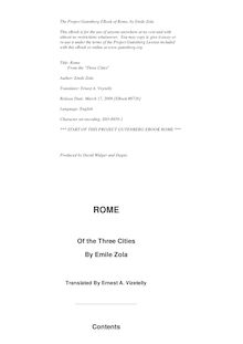 The Three Cities Trilogy: Rome, Complete