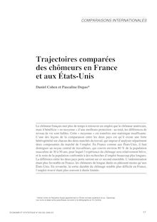 Trajectoires comparées des chômeurs en France et aux États-Unis - article ; n°1 ; vol.332, pg 17-26