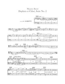 Partition Trombone 1/2, 3, Tuba, Daphnis et Chloé  No.2, Fragments symphoniques II