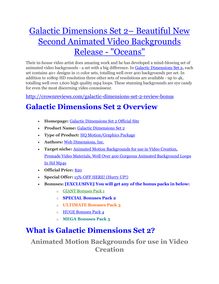 Galactic Dimensions Set 2 review-$26,800 bonus & discount