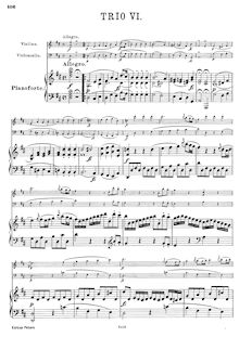 Partition de piano, Piano Trios, Hob.XV:24-26, D Major, G Major, A Major