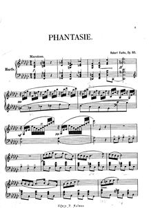 Partition complète, Phantasie, e♭ minor, Fuchs, Robert par Robert Fuchs