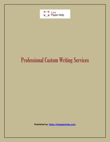 Professional Custom Writing Services