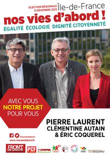 Programme du Front de gauche aux régionales en Ile-de-France