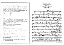 Partition complète et parties, Piano quintette, Op.21