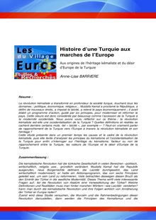 TELECHARGER L ETUDE (pdf) - Histoire d une Turquie aux marches de ...