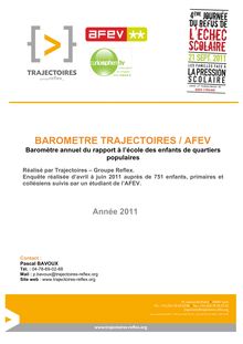 BAROMETRE TRAJECTOIRES / AFEV