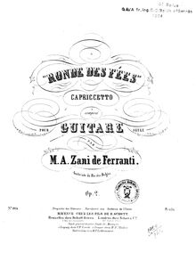 Partition complète, Capriccetto  Ronde des Fées , Op.2, A major