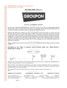 Groupon : prospectus d introduction en bourse
