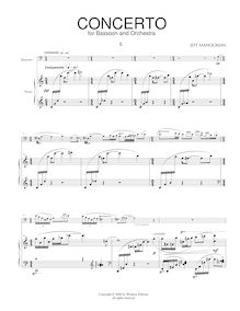 Partition complète, Concerto pour basson et orchestre, Manookian, Jeff par Jeff Manookian