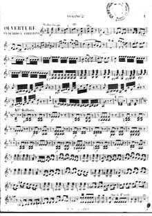 Partition violons II, Eduardo e Cristina, Dramma in due atti, Rossini, Gioacchino par Gioacchino Rossini