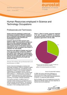 Human resources employed in science and technology occupations