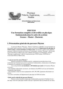 Télécharger - PHYTEM Une formation complète et diversifiée en ...