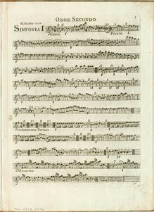 Partition hautbois 2, Symphony Hob.I:75, D major, Haydn, Joseph