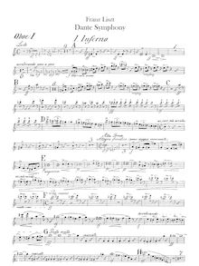 Partition hautbois 1, 2, anglais cor, Dante Symphony, Eine Symphonie zu Dante’s Divina Commedia / A Symphony to Dante’s Divine Comedy